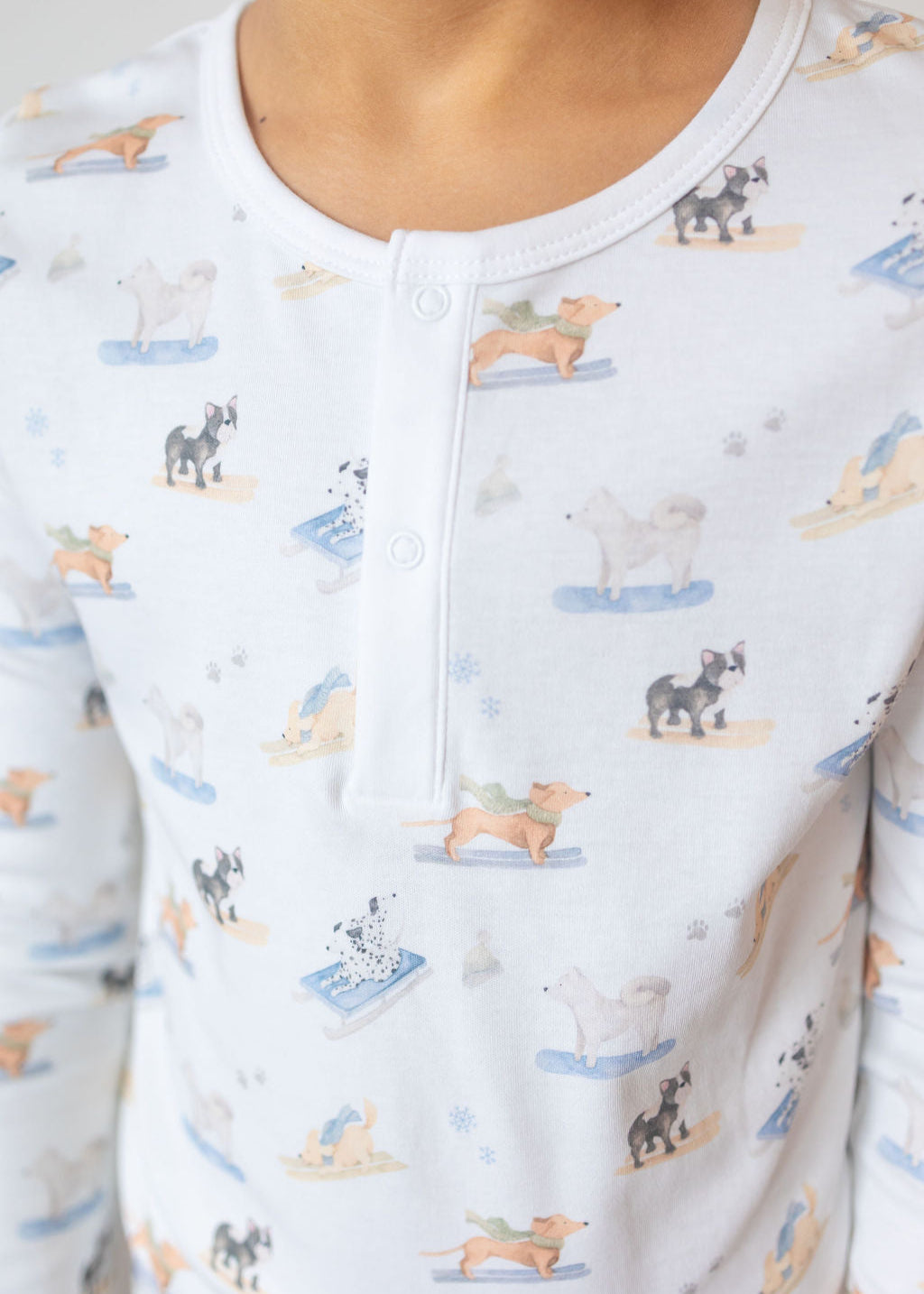 Ski Pups Boy Pima Long Pajama Set