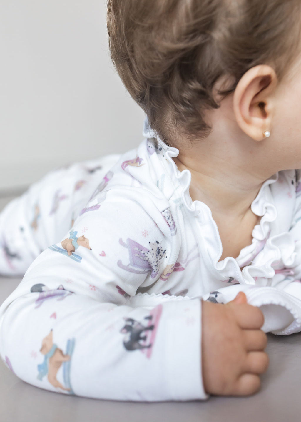 Ski Pups Girl Pima Baby Pajama