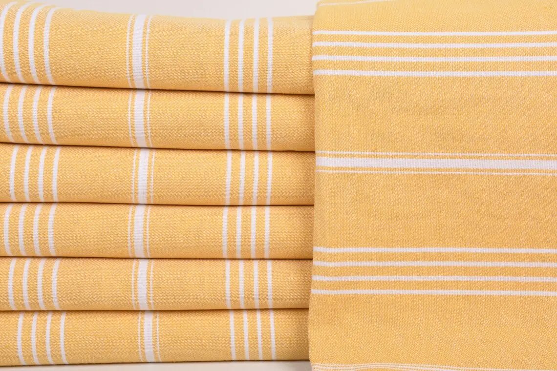 Turkish Towel - Quick Dry Absorbent - Monaco Mustard