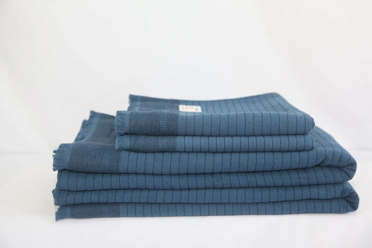 Turkish Terry Towel Set Softness - Del Mar Navy