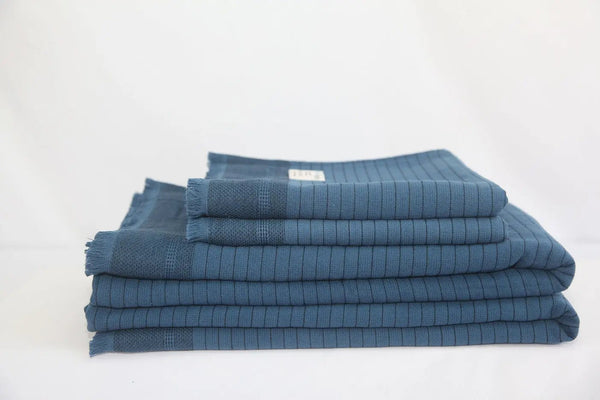 Turkish Terry Towel Set Softness - Del Mar Navy
