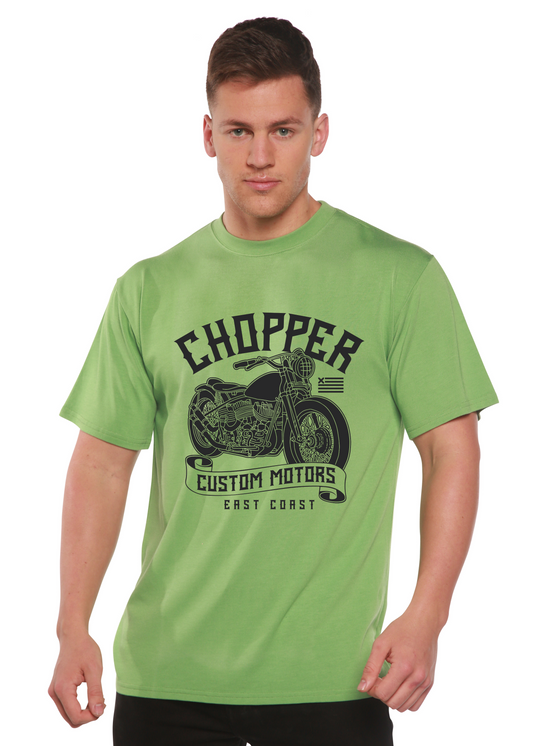Chopper Custom Motors Men's Bamboo Viscose/Organic Cotton Short Sleeve Graphic T-Shirt
