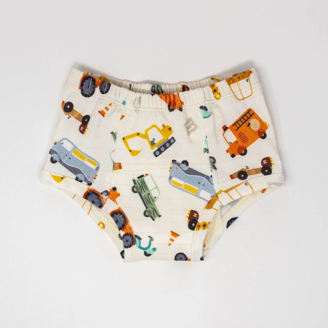 Vintage Transportation Potty Organic Training Underpants