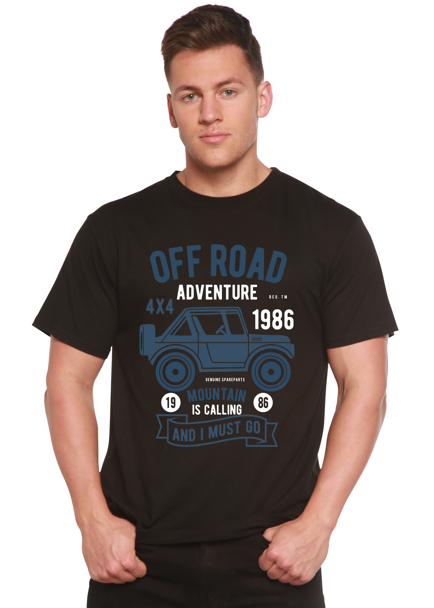 Off Road Adventure Spun Bamboo® Men's Bamboo Viscose/Organic Cotton Short Sleeve Graphic T-Shirt