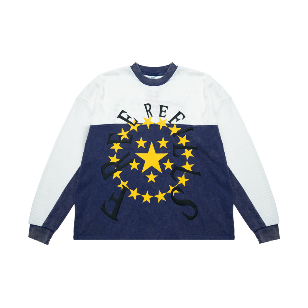 Radial L/S Tee - Blue