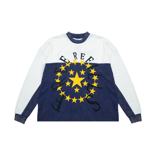 Radial L/S Tee - Blue