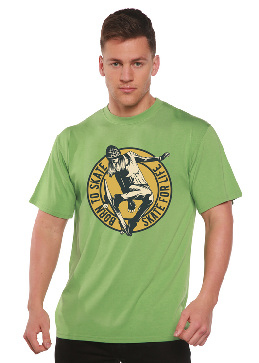 Skate For Life Men's Bamboo Viscose/Organic Cotton Short Sleeve Graphic T-Shirt