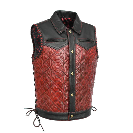 Kingsnake Men’s Motorcycle Leather Vest