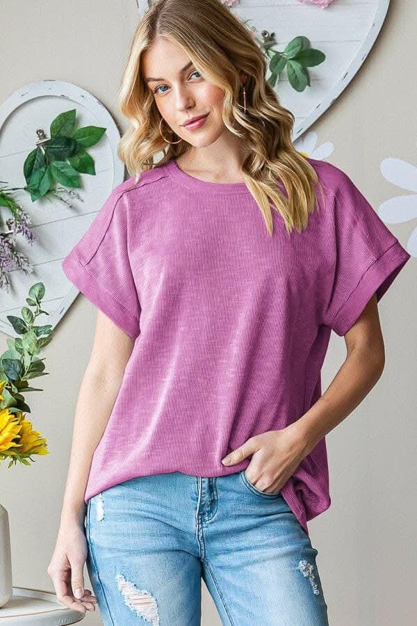 Trendsi usa - Heimish Full Size Short Sleeve Round Neck T-Shirt