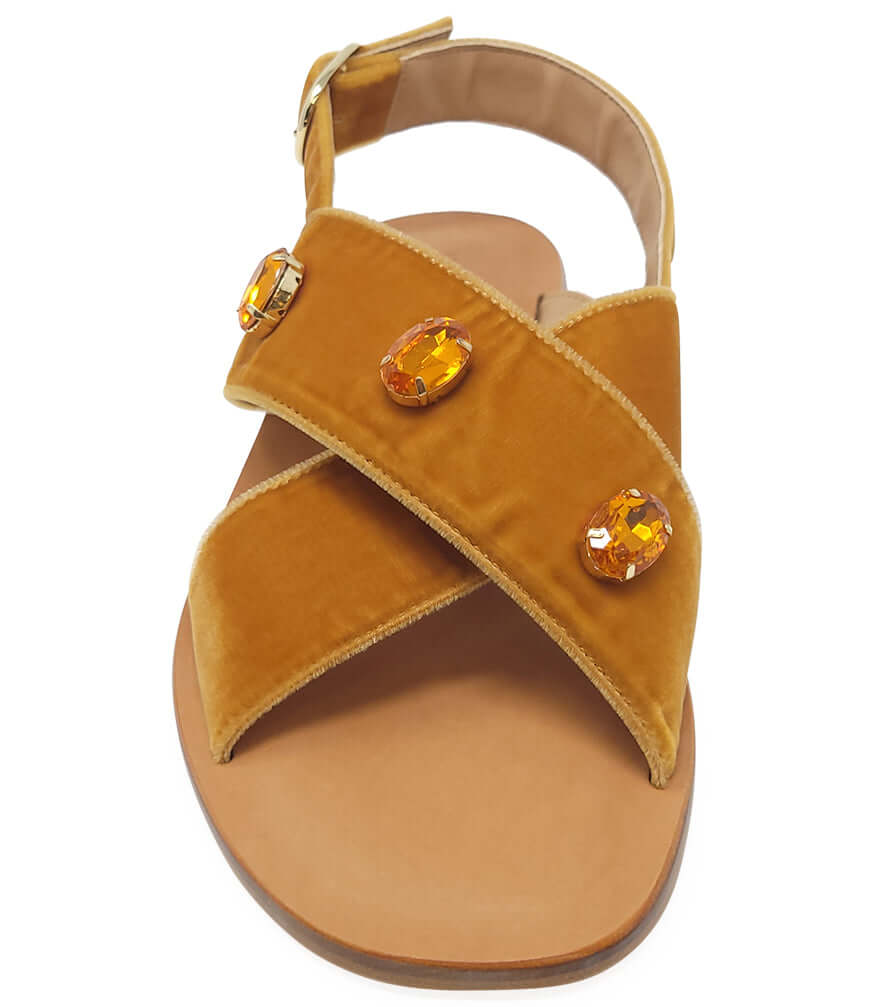 Copper Jeweled Criss Cross