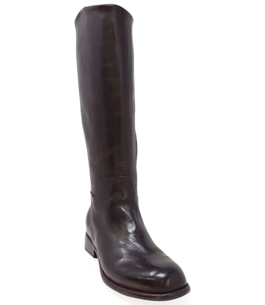 Mid Brown Flat Knee High Boot