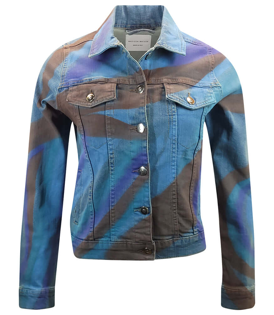 Light Blue Cotton Penelope Slim Jean Jacket