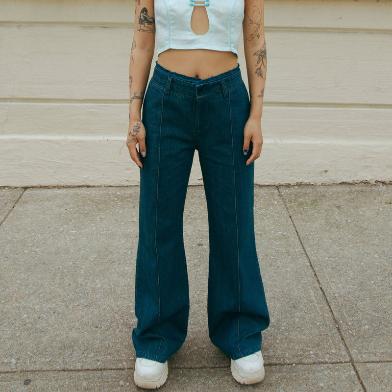 DAWANG Laba Patch Flared Jeans