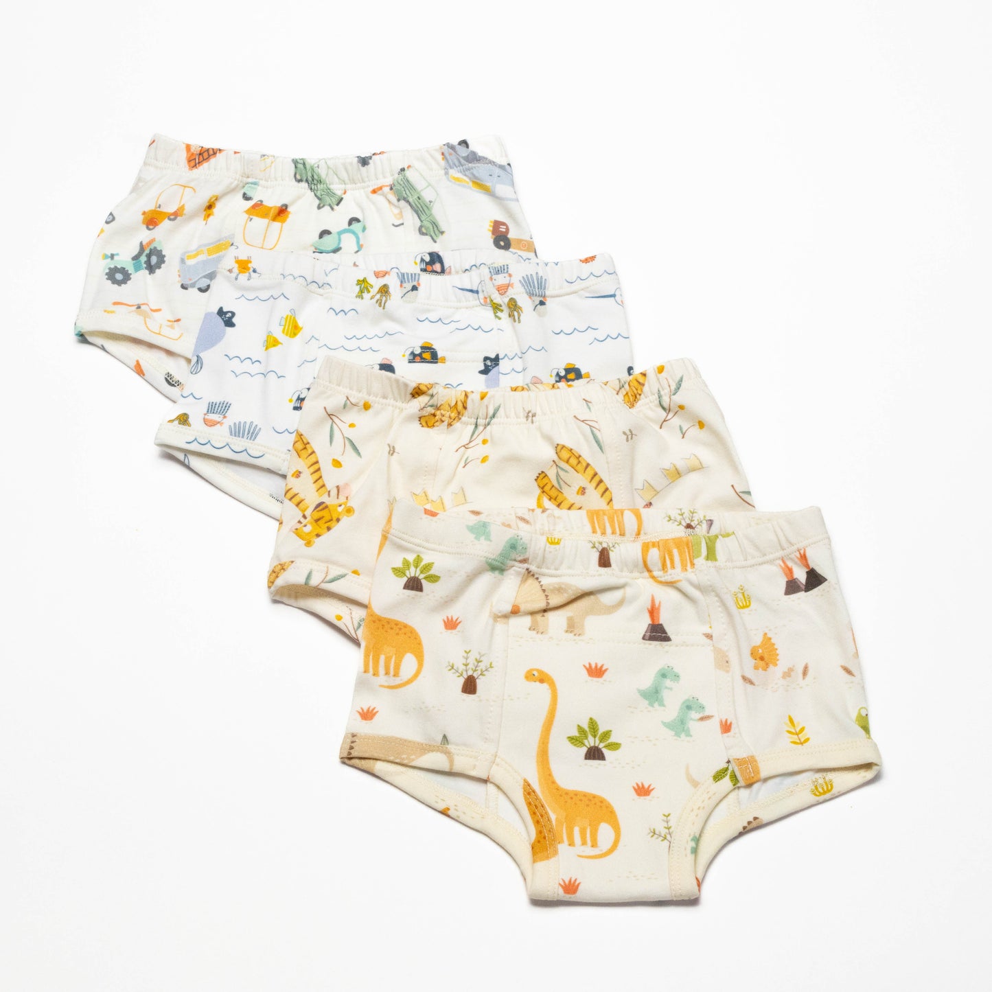 Organic Potty Training Underwear – Size 2 & 4( 4 pack)