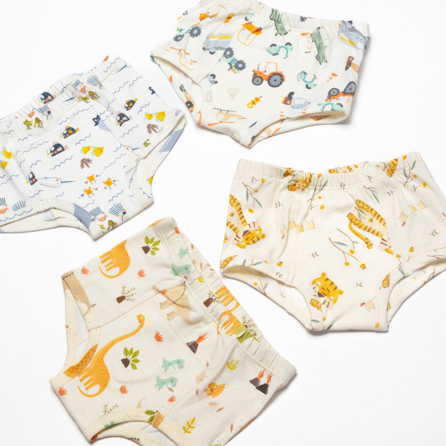 Organic Potty Training Underwear – Size 2 & 4( 4 pack)