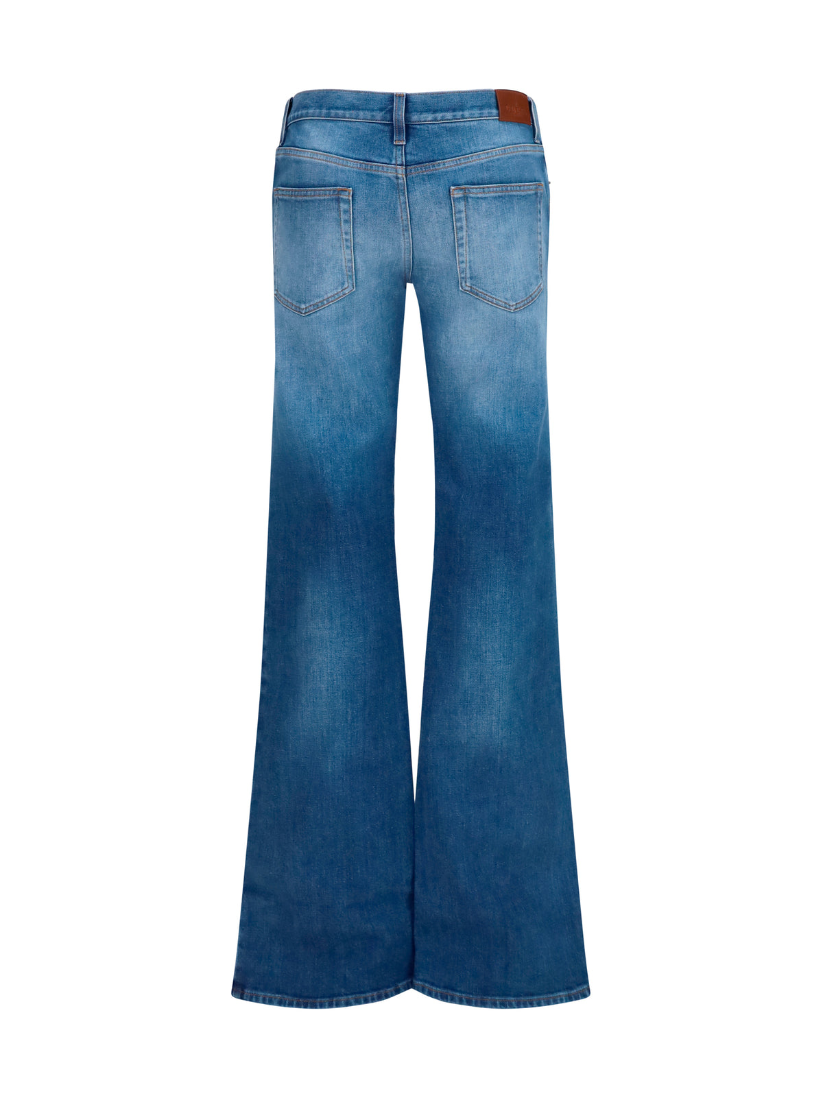 Gucci Stretch Cotton Jeans With Horsebit Blue, view 2