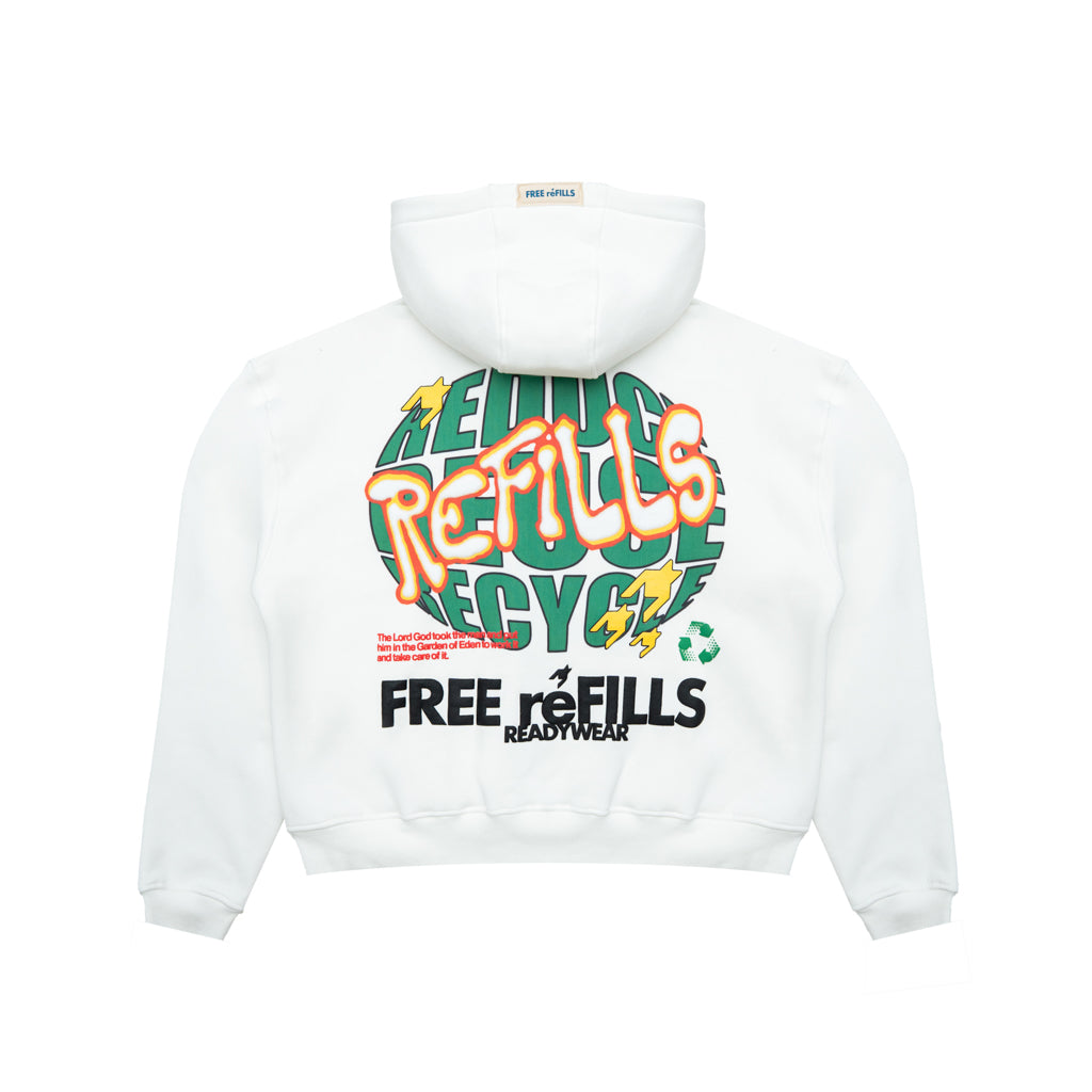FRR Zip-Up Hoodie - Off White