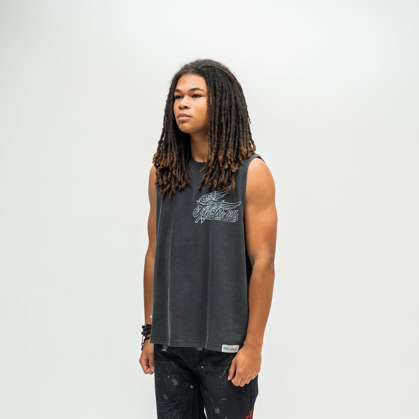 Service Cut-Off Tee - Black