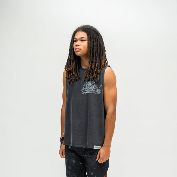 Service Cut-Off Tee - Black