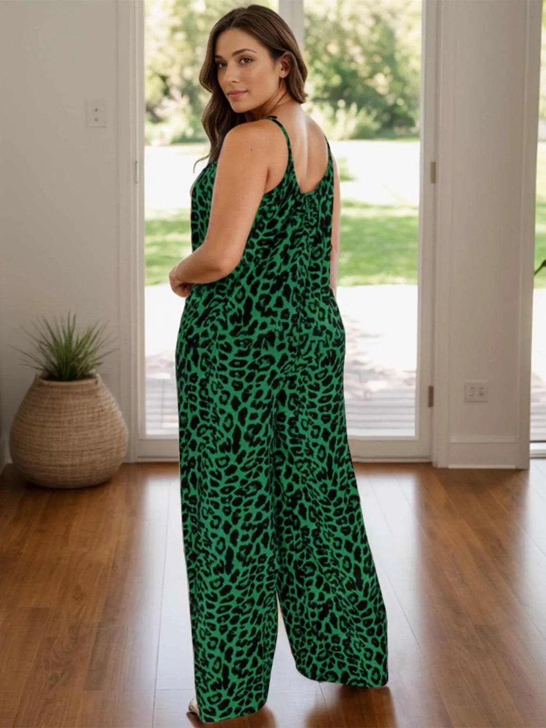 Trendsi Chic leopard print jumpsuit