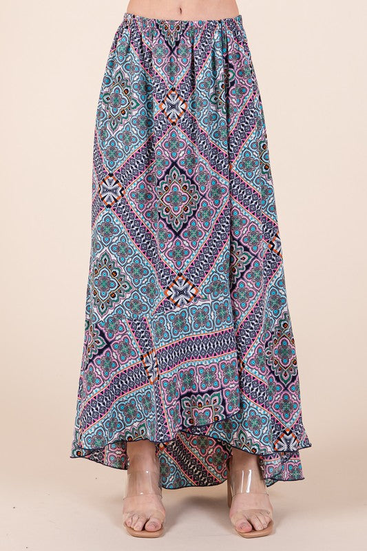 Tribal Print Skirt Set