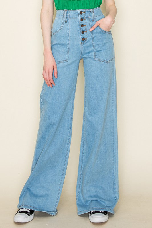 Wide leg, denim pants,  jeans, western