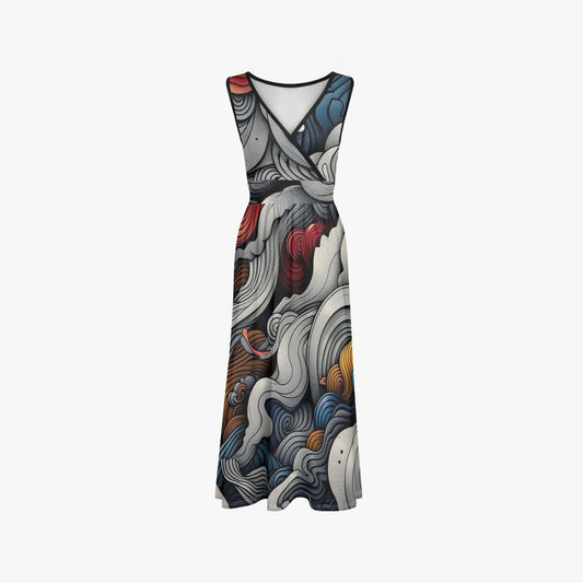 Brooklyn Republic™ The Garden of Good and Evil V-neck Sleeveless Dress