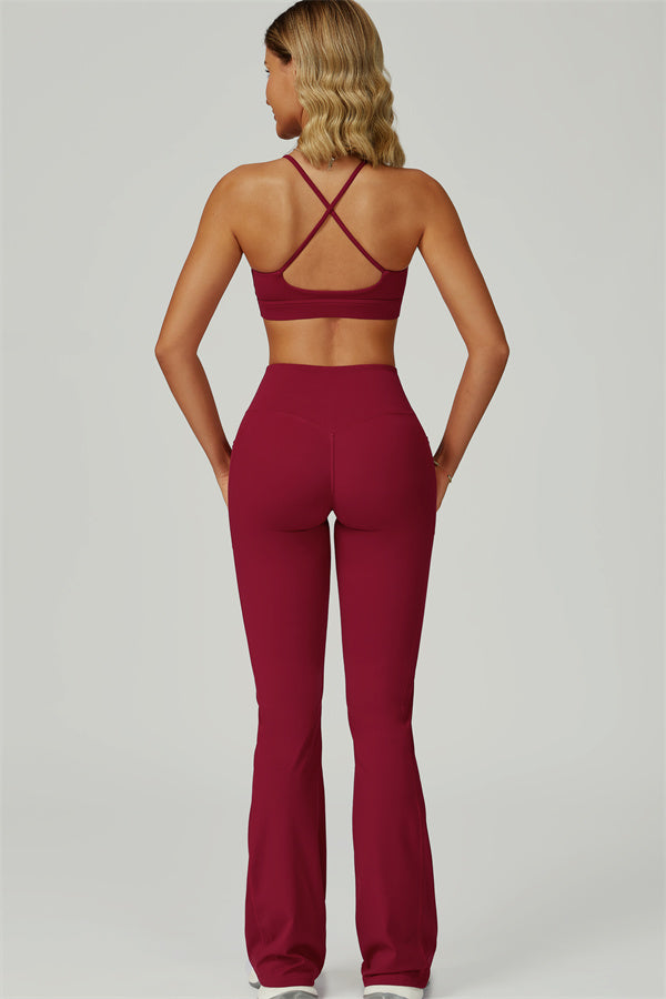 The Flourish Sports Bra Flared Leggings 2-Piece Set