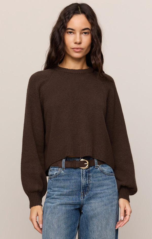 Z Supply - Coming Up Sweater, Dark Chocolate