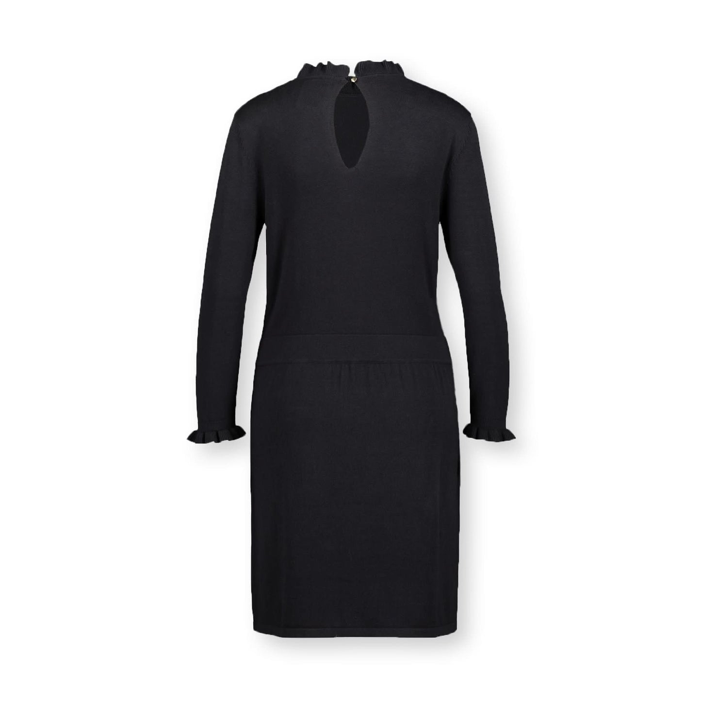 Ruffle Neck Sweater Dress