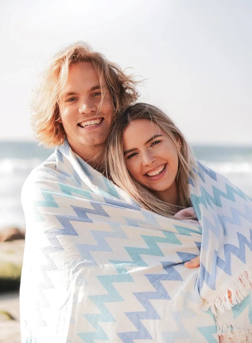 Turkish Towel - Quick Drying Lightweight - Zig Zag Cotton