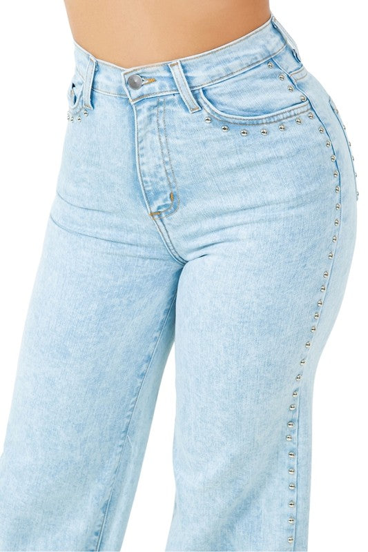 Denim flare jeans