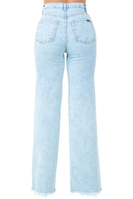 Denim flare jeans