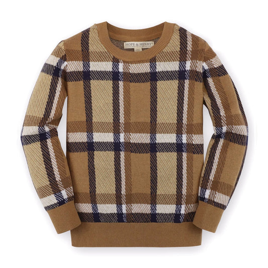 Crew Neck Organic Pullover Sweater - Baby