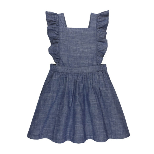 Organic Chambray Ruffle Jumper