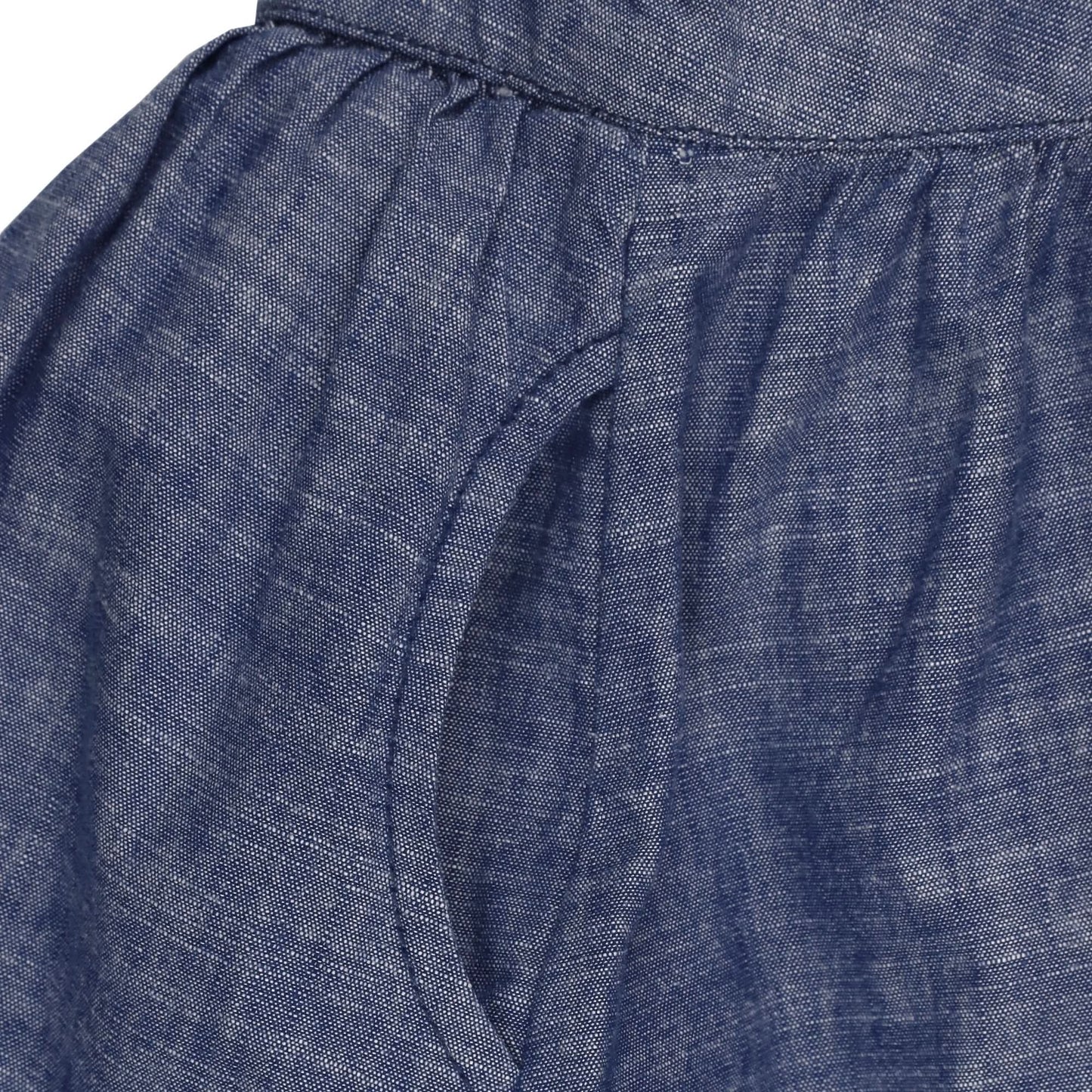 Organic Chambray Ruffle Jumper