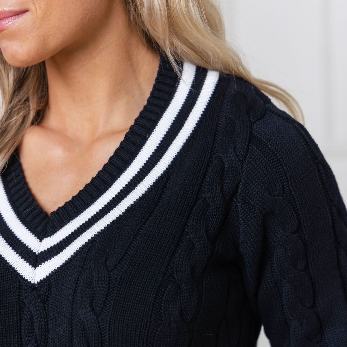V-Neck Cricket Sweater