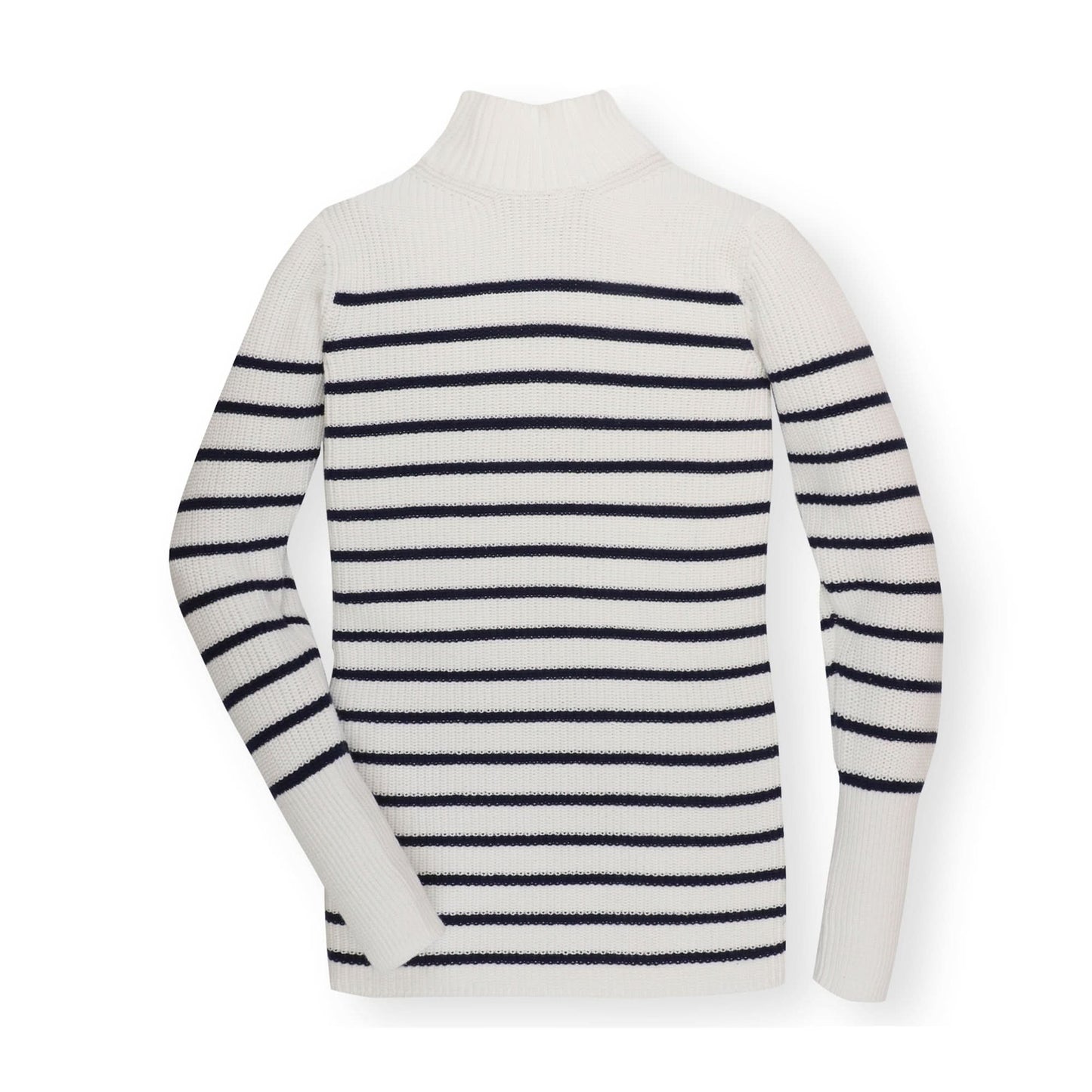 Mock Neck Breton Sweater