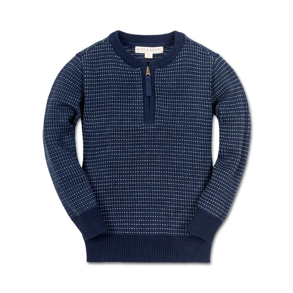 Sweater Henley with Zipper