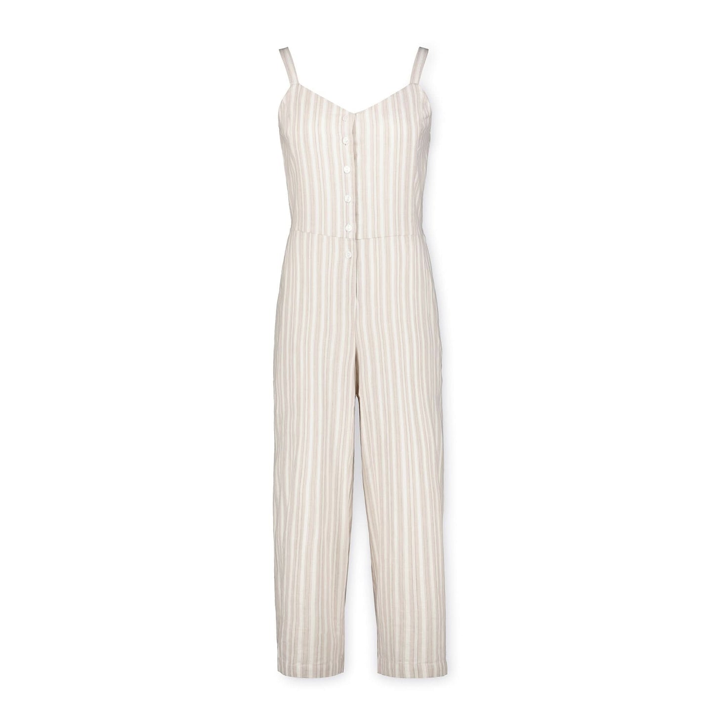 Button Front Jumpsuit