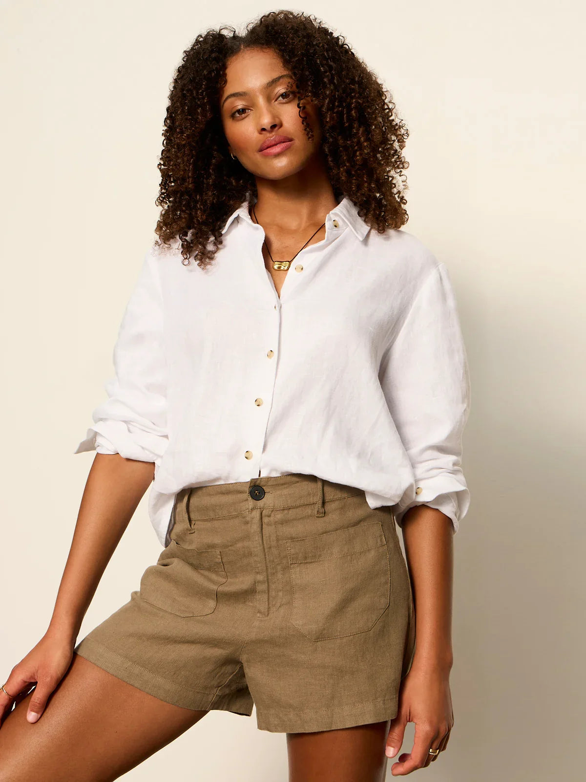 Sanctuary Linen Marine Short