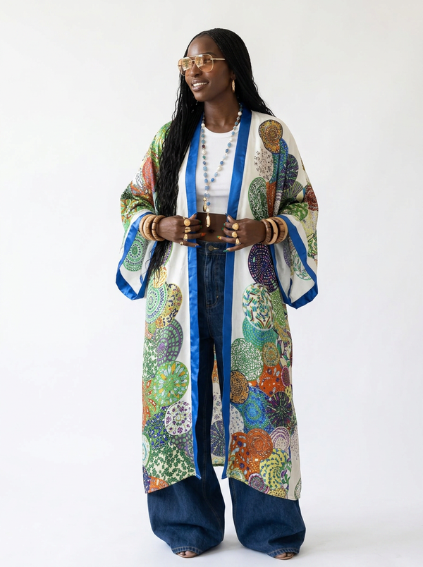 Vivacious Printed Boho Kaftan