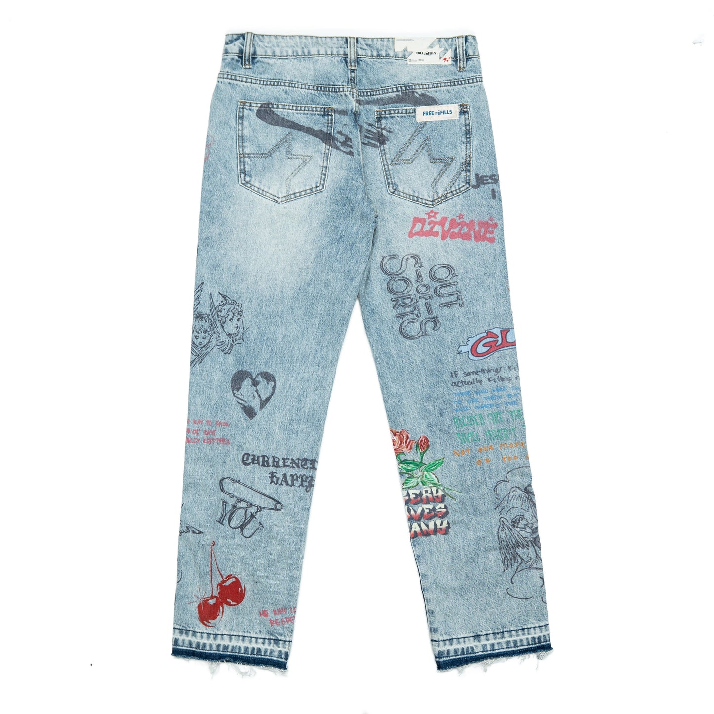 Graffiti Denim - Blue Wash