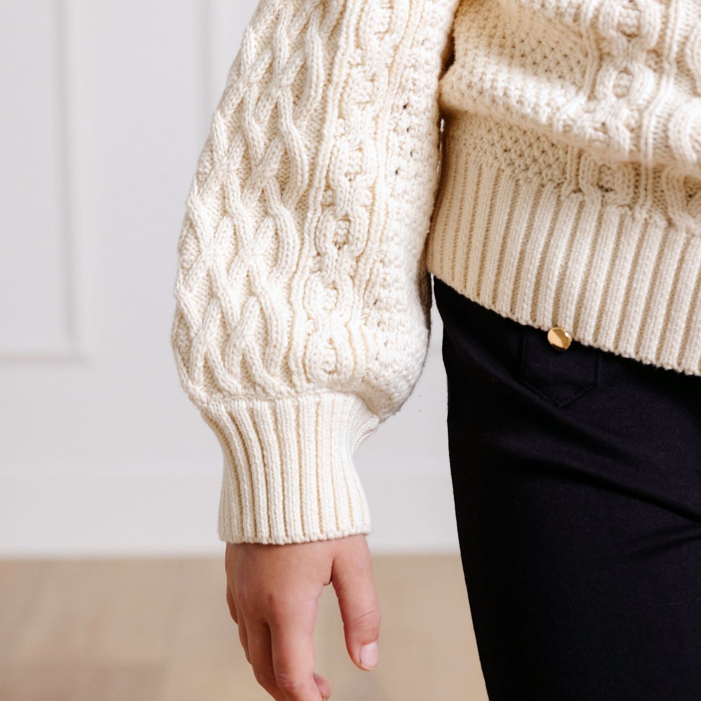 Organic Fisherman Sweater - Baby