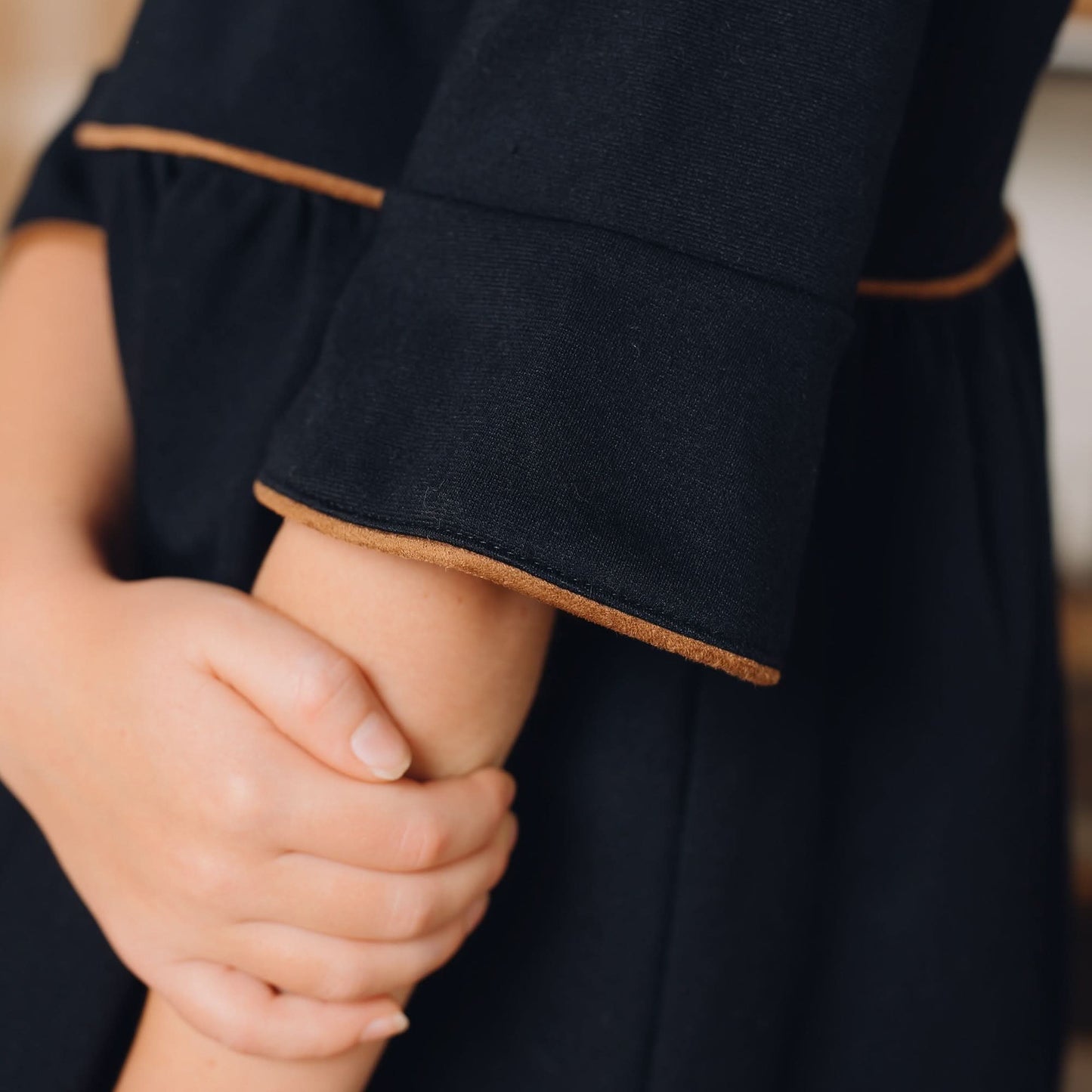 Ruffle Sleeve Ponte Dress - Baby