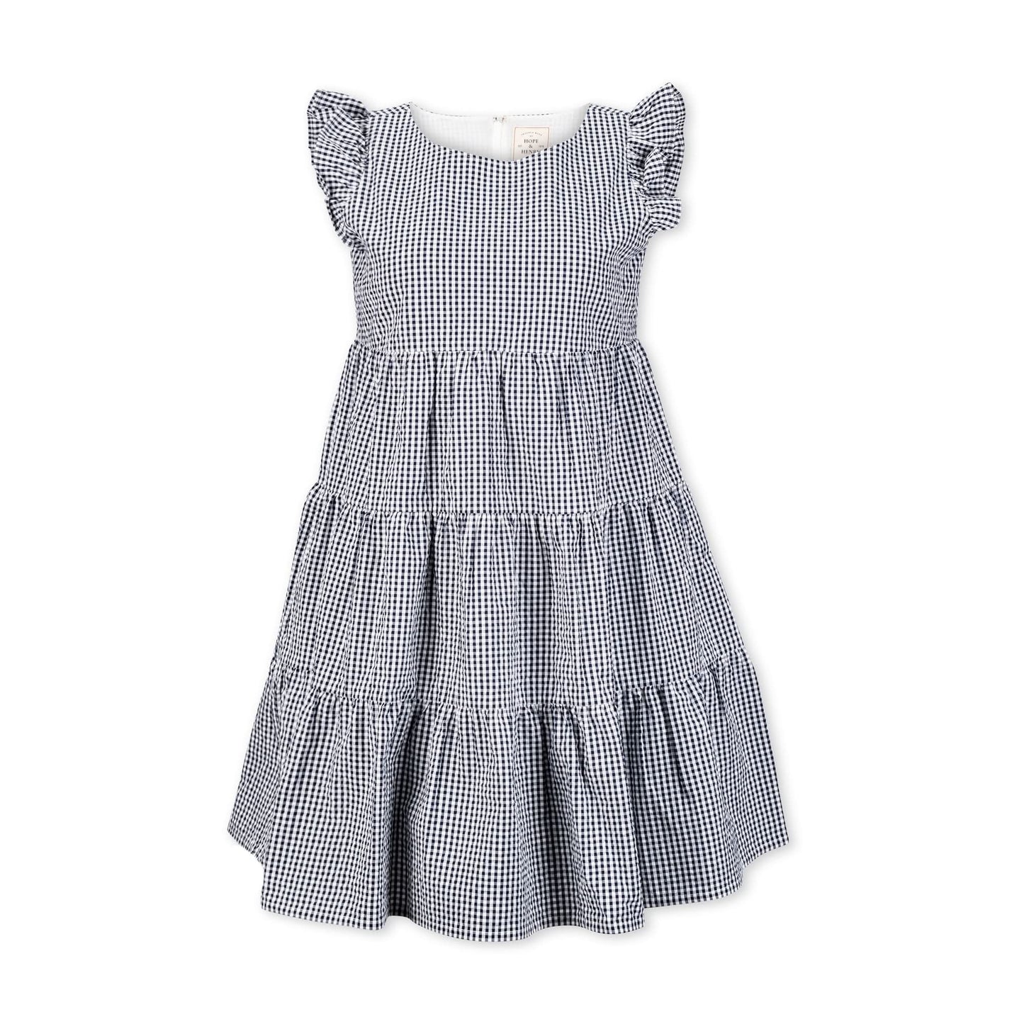 Flutter Sleeve Organic Tiered Dress