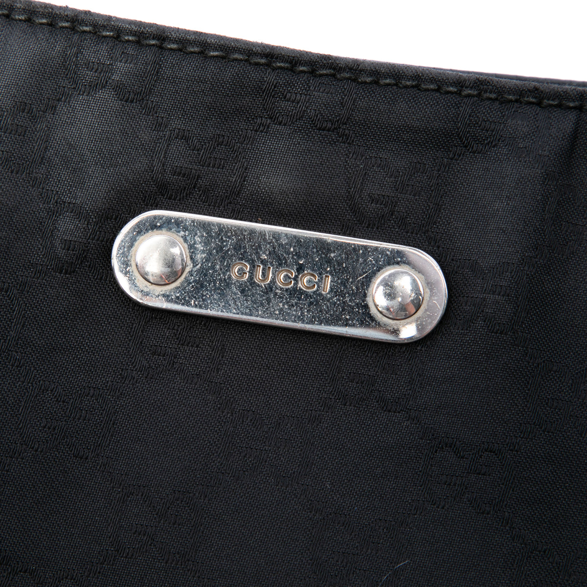 Shoulder Bag GG Denim Black (Pre-Owned)