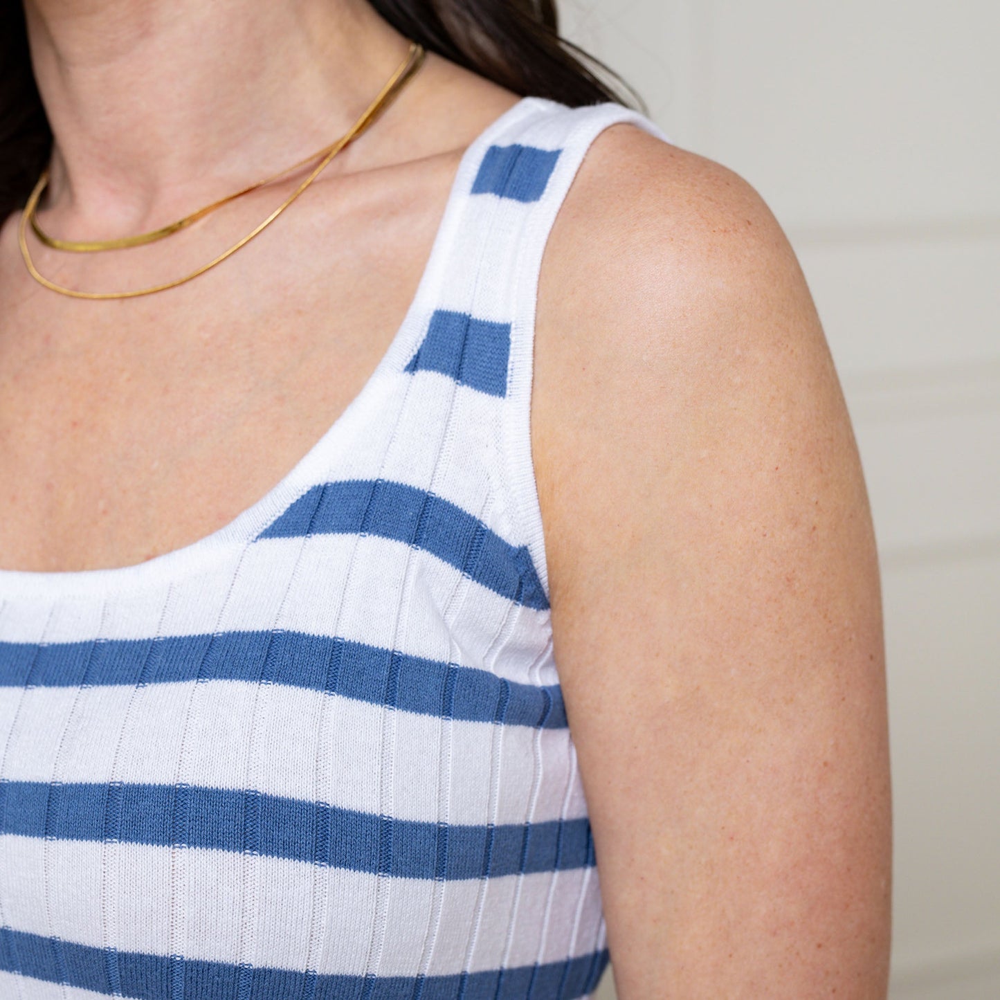 Organic Rib Knit Maxi Dress with Slit