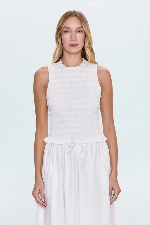 Pistola Phoebe Smocked Tank