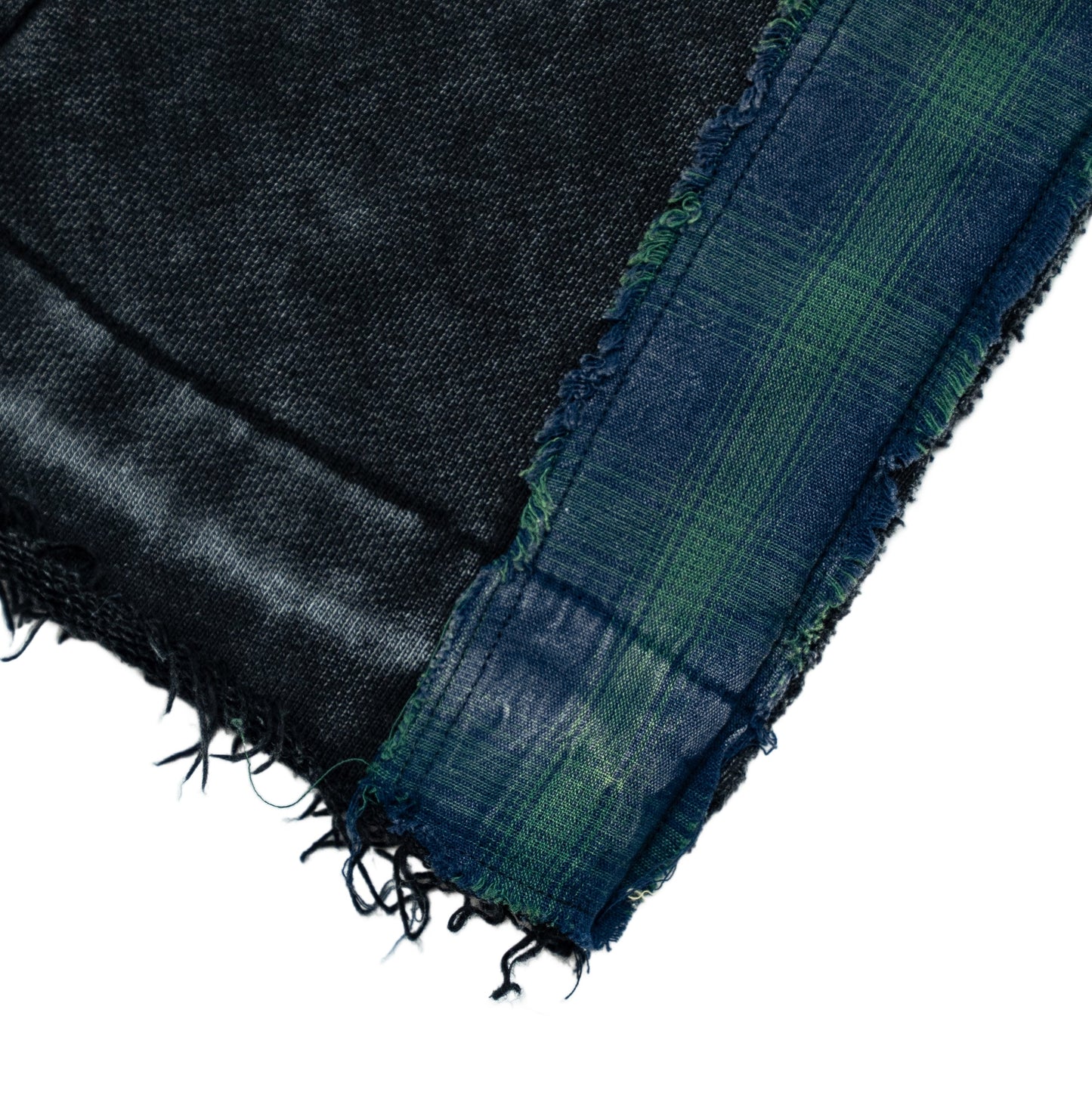 Multi Flannel Flare Sweatpants - Vintage Black